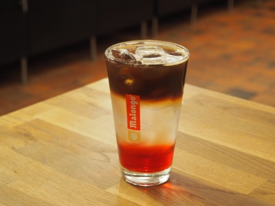 Le Pétillant framboise, à base de limonade.