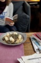 Spaghettis aux morilles et à la tête de moine