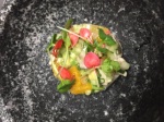 Mi-Ra et Charles Thuillant - Tartare d'huîtres, clémentine, dashi au haddock