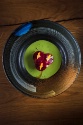 Moule, maquereau, hareng, noix de coco, condiment mojito estragon, jus vert