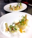 Yaourt, asperges, agrumes