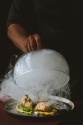 Saumon Malai mariné, pesto de salicorne, yaourt au curry