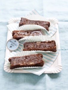Brownies glacés à la châtaigne.