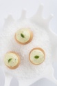 Tarte soufflée yuzu-menthe-basilic