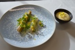 Asperge verte de l'Angevine, lieu jaune, kalamansi, laurier