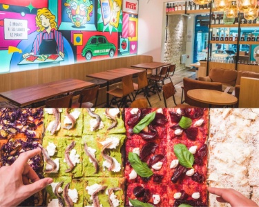 L'enseigne propose des pizzas vendues à la part, comme à Rome. L'enseigne propose des pizzas vendues à la part, comme à Rome.