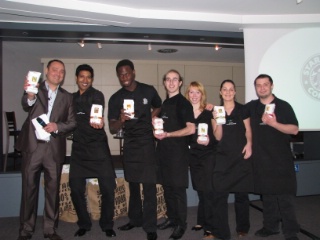 Les six candidats finalistes de la coupe de l’Ambassadeur du Café Starbucks 2009.