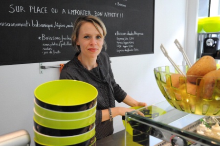 Gaële Valenti a ouvert son bar à salades en juin dernier. Gaële Valenti a ouvert son bar à salades en juin dernier.