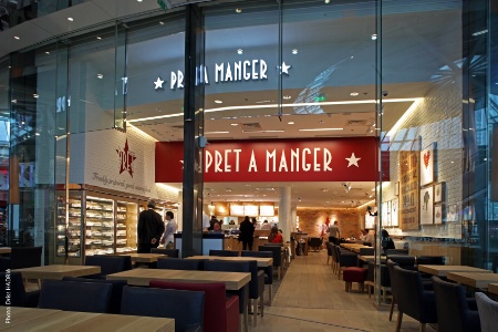 Première boutique Pret A Manger à La Défense. Première boutique Pret A Manger à La Défense.