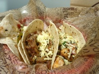 Des tacos de Chipotle.