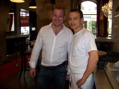 Le gérant Fabien Piron et son chef Brahim Kaci. Le gérant Fabien Piron et son chef Brahim Kaci.