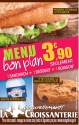 La Croissanterie lance un menu à moins de 4 €