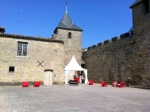 Alto café se pose dans la cité médiévale de Carcassonne