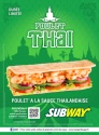 Subway lance le sandwich poulet thaï