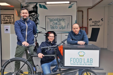 Bastien Coinon, Matthieu Le Maitre et Raphaël Roques (de gauche à droite) sont les trois fondateurs de Food'Lab. Bastien Coinon, Matthieu Le Maitre et Raphaël Roques (de gauche à droite) sont les trois fondateurs de Food'Lab.