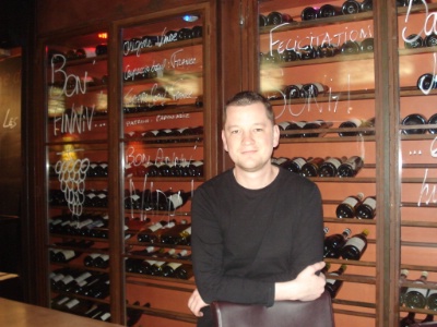 Xavier Guillien, sommelier de formation, propriétaire associé de La Consigne, bar à vins contemporain