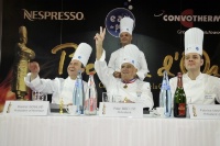 Daniel Boulud, Paul Bocuse et Patrice Desvignes, avec Jérôme Bocuse