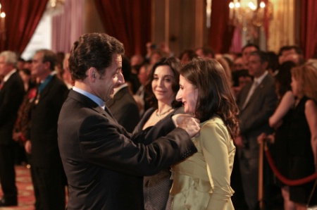 Nicolas Sarkozy et Anne-Sophie Pic. Nicolas Sarkozy et Anne-Sophie Pic.