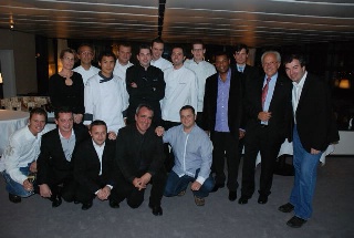 Nicolas Davouze, l'Auberge du Vieux Puits à Fontjoncouse issu des sélections de Talence, lors de la proclamation des résultats au Saint-James à Bouliac..