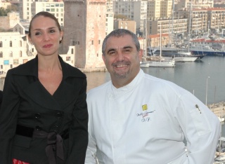 Gersende Gueit a mis en mots les gestes du Maître cuisinier de France Dominique Frérard.