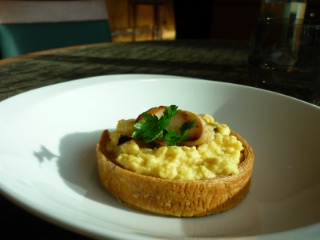 Brouillade d'oeufs aux cèpes.