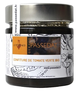 Confiture de tomate verte bio de Gérald Passédat. Confiture de tomate verte bio de Gérald Passédat.