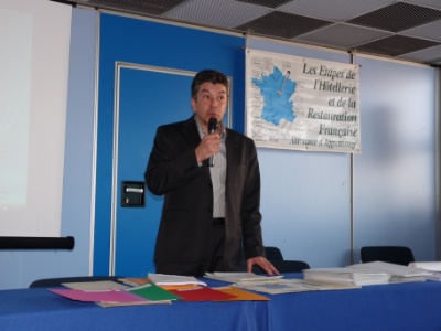 Régis Marcon à Agecotel. Régis Marcon à Agecotel.