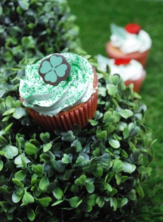 Cupcake Eat me : moelleux chocolat, buttercream à l’extrait naturel de menthe.