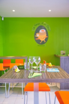 Créativité dans les assiettes comme dans la décoration.
