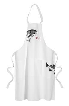Tablier brodé d'un vieux loup de mer (prix public: 48 euros)