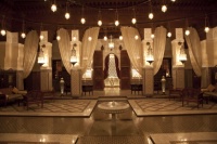 Première vision des lieux lorsqu'on franchit les portes du Royal Mansour.