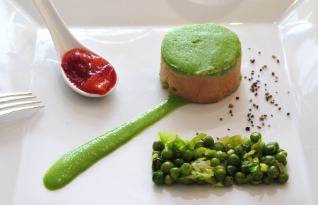 Foie gras aux petits pois. Foie gras aux petits pois.