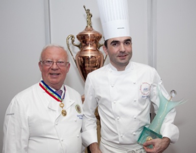 Gérard Dupont, président de l'Académie Culinaire de France et Claude Calvet, vainqueur 2011.