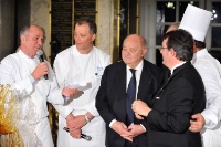 Marc Haeberlin, Patrick Henriroux, Pierre Troisgros et Jaume Tapiès.