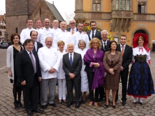 Le bureau des Grandes tables du Monde s'est réuni à Obernai et en a profité pour fêter les 10 ans de la Fourchette des Ducs