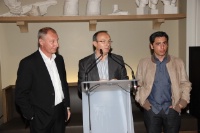 Eric Frechon, Serge Gouloumès et Denis Fétisson lors de la conférence de presse à Paris.