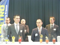 Les deux MOF barman : Maxime Hoerth du Four Seasons Georges V à Paris, et Stéphane Ginouves du Fouquet's Paris.