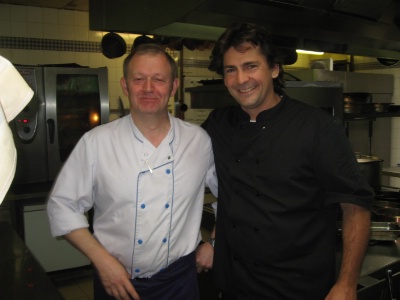 Le chef Thierry Bertrand et Christophe Siwek. Le chef Thierry Bertrand et Christophe Siwek.