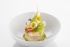 Recette de Cyril Lignac, Le Quinzième à Paris : Cabillaud cuit dans un bouillon léger de Langoustine,
Tartare de langoustines et légumes croquants
