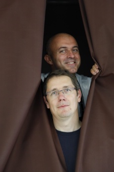 Olivier Nasti, Le Chambard à Kaysersberg et Laurent Seminel, à la tête des éditions Menu Fretin et du magazine culinaire Gmag.
