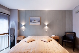 Une des nouvelles chambres : les Buecher visent le classement 3 étoiles pour leur hôtel.
