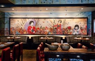 La fresque façon manga à Kibo, le nouveau concept japonais de BR Guest.