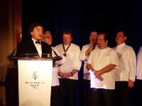 Pierre-Emmanuel Taittinger et Gilles Goujon, président du jury. Au deuxième plan : Gérard Boyer, Bernard Leprince, Christophe Haton, Gérard Marcoin.