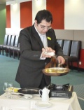 Flambage des crêpes.