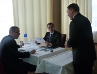 Argumentation commerciale en français et en anglais face à Patrick Gilles, directeur de restaurant au Normandy Deauville et Olivier Novelli, MOF 2011 et directeur de restaurant au Négresco à Nice.