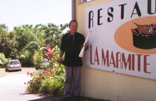 Cyril Lebon a fait du palmiste, l'une des spécialités de son restaurant.