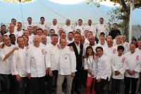 Les chefs de l'édition 2012 réunis autour de Richard Galy, maire de Mougins.