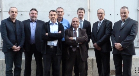 Les membres du comité exécutif de l'Équipe, lors de leur réunion le 20 septembre au restaurant Le Dorian à Paris (de gche à dte) : Gilles Poyac, Fabrice Gallet, Pascal Olive, Dominique Fabre, François Masdevall, Denis Férault, Bernard Vaussion, Didier Laugier (Michel Roth absent). Les membres du comité exécutif de l'Équipe, lors de leur réunion le 20 septembre au restaurant Le Dorian à Paris (de gche à dte) : Gilles Poyac, Fabrice Gallet, Pascal Olive, Dominique Fabre, François Masdevall, Denis Férault, Bernard Vaussion, Didier Laugier (Michel Roth absent).