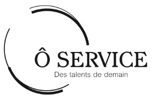 Le 'Ô' symbolise l'énergie et l'action, 'Service' indique les métiers du service, 'des talents de demain' signifie l'objet de cette association : la transmission du métier. Le 'Ô' symbolise l'énergie et l'action, 'Service' indique les métiers du service, 'des talents de demain' signifie l'objet de cette association : la transmission du métier.