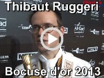 Thibaut Ruggeri brandit le Bocuse d'or 2013